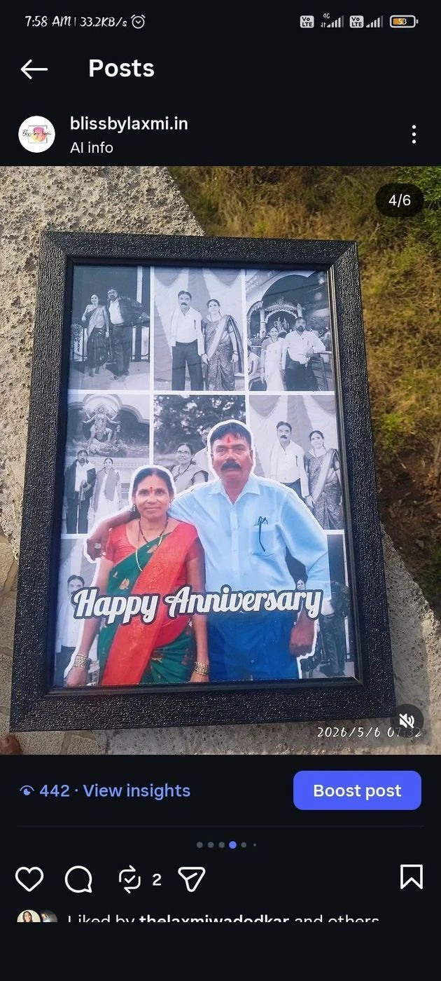 Anniversary Pop up Photo Frame