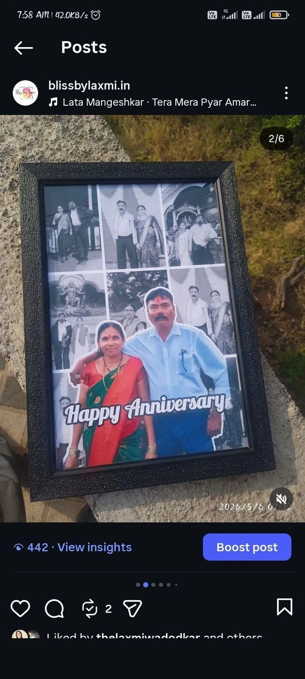 Anniversary Pop up Photo Frame