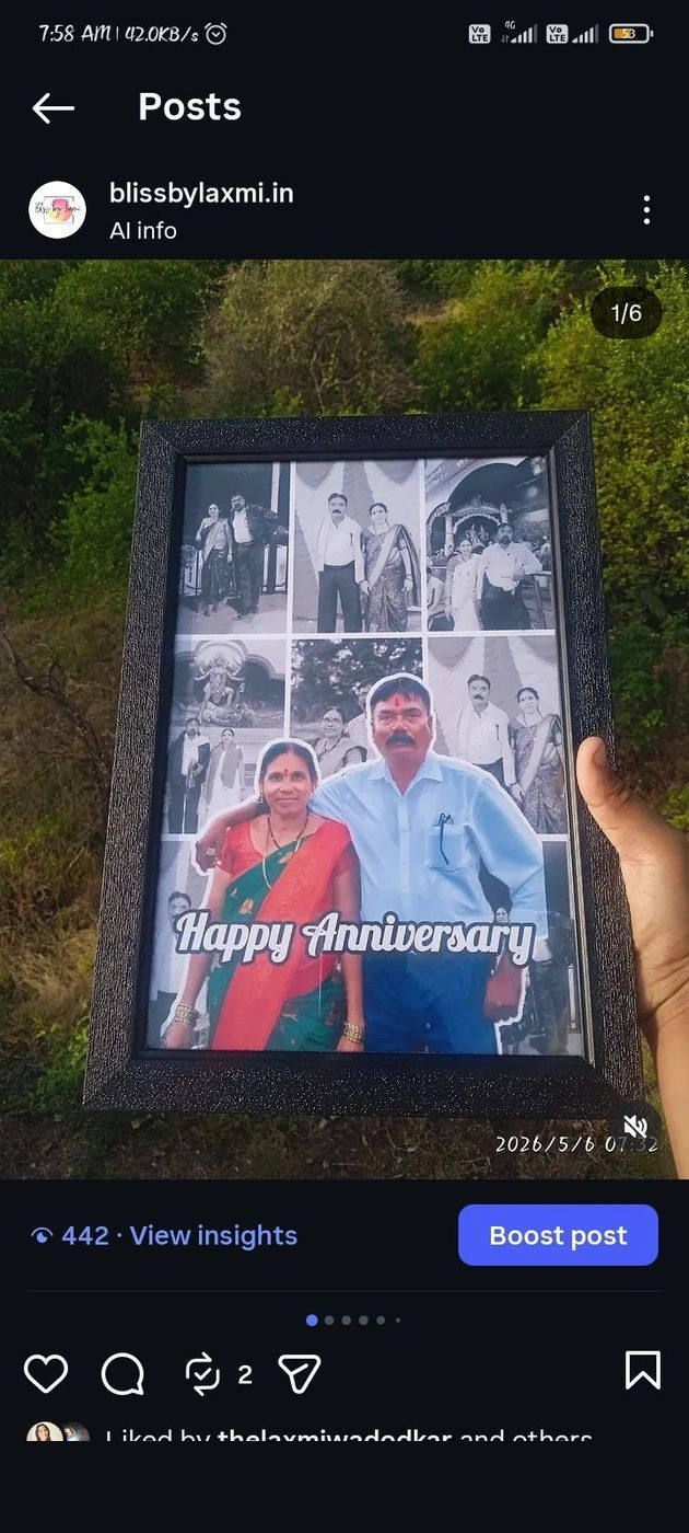 Anniversary Pop up Photo Frame 3