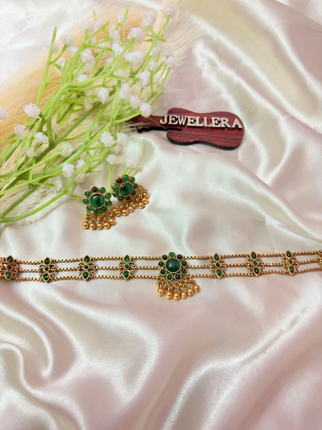 3 Layer Emarald Choker