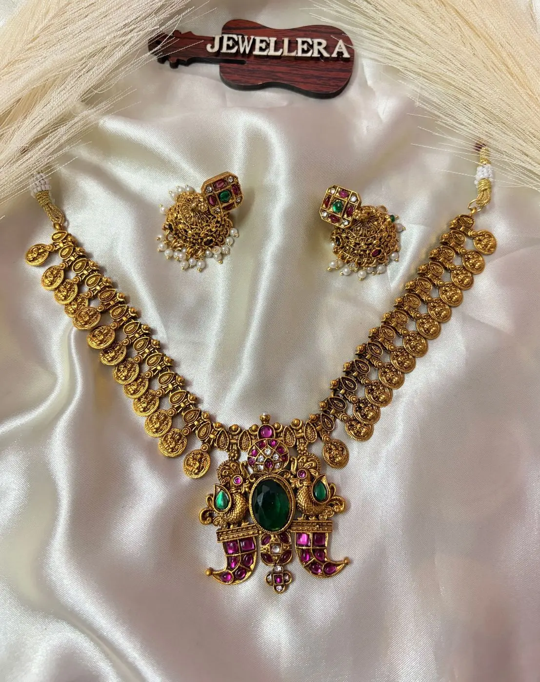 Emarald - Coin Lakshmi Neckpiece