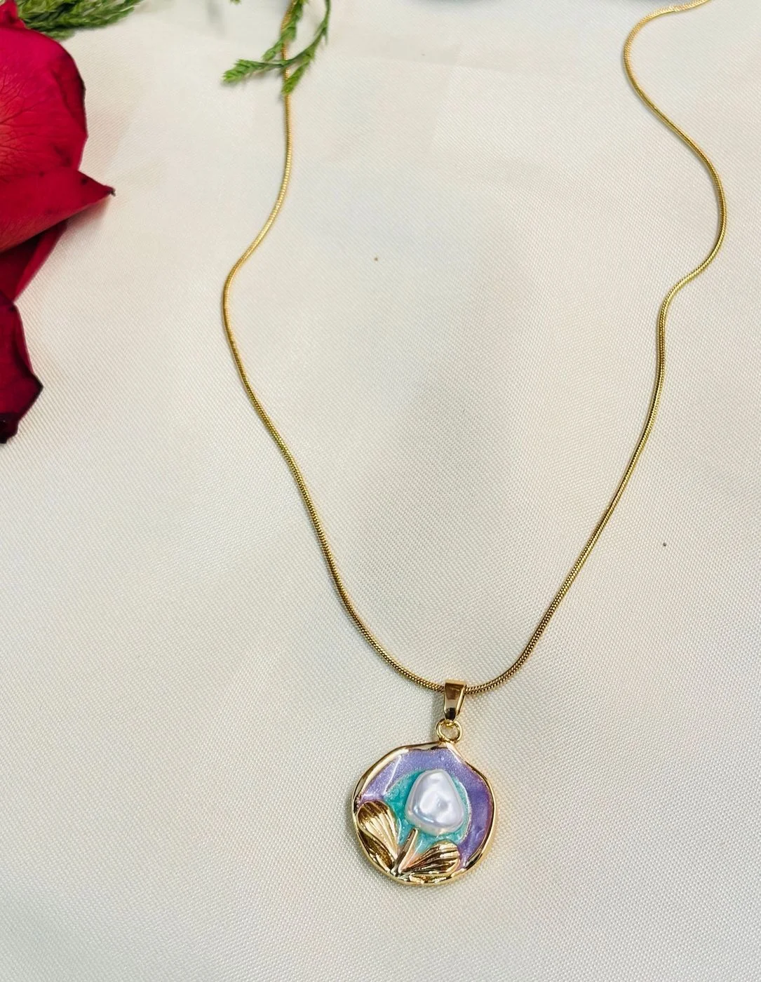 Pastel Enamel Charm Pendant