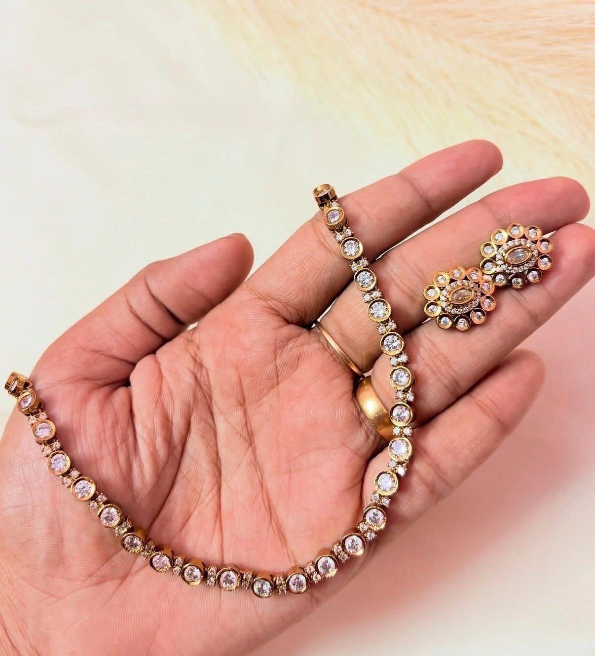 Uncut Diamond Polki Necklace