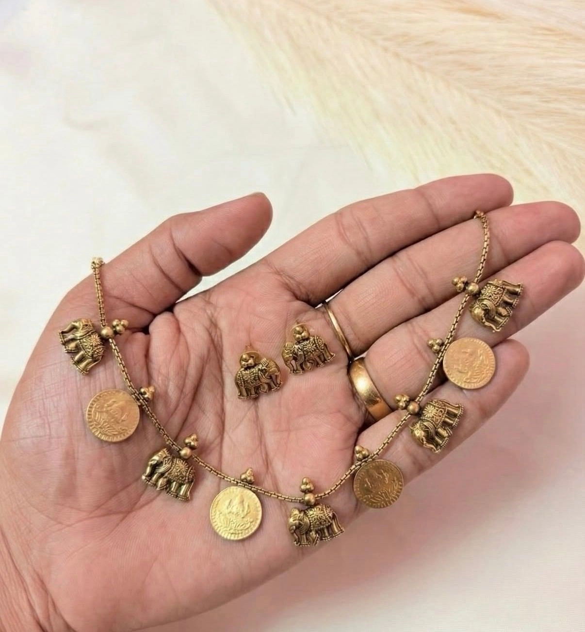 Gaja Coin Necklace