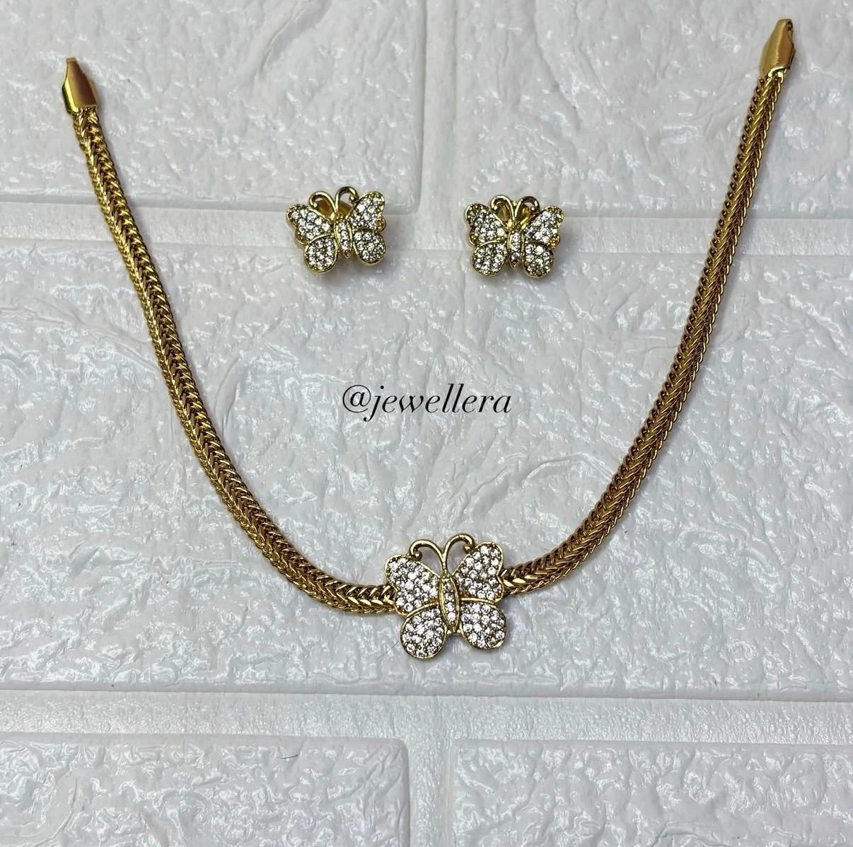 Butterfly Charm Choker