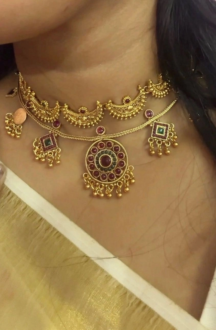 Half Moon + Multi Pendant Layering