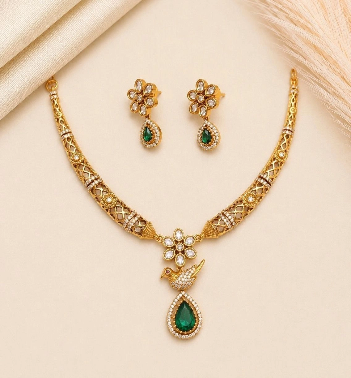 Emerald Drop Necklace