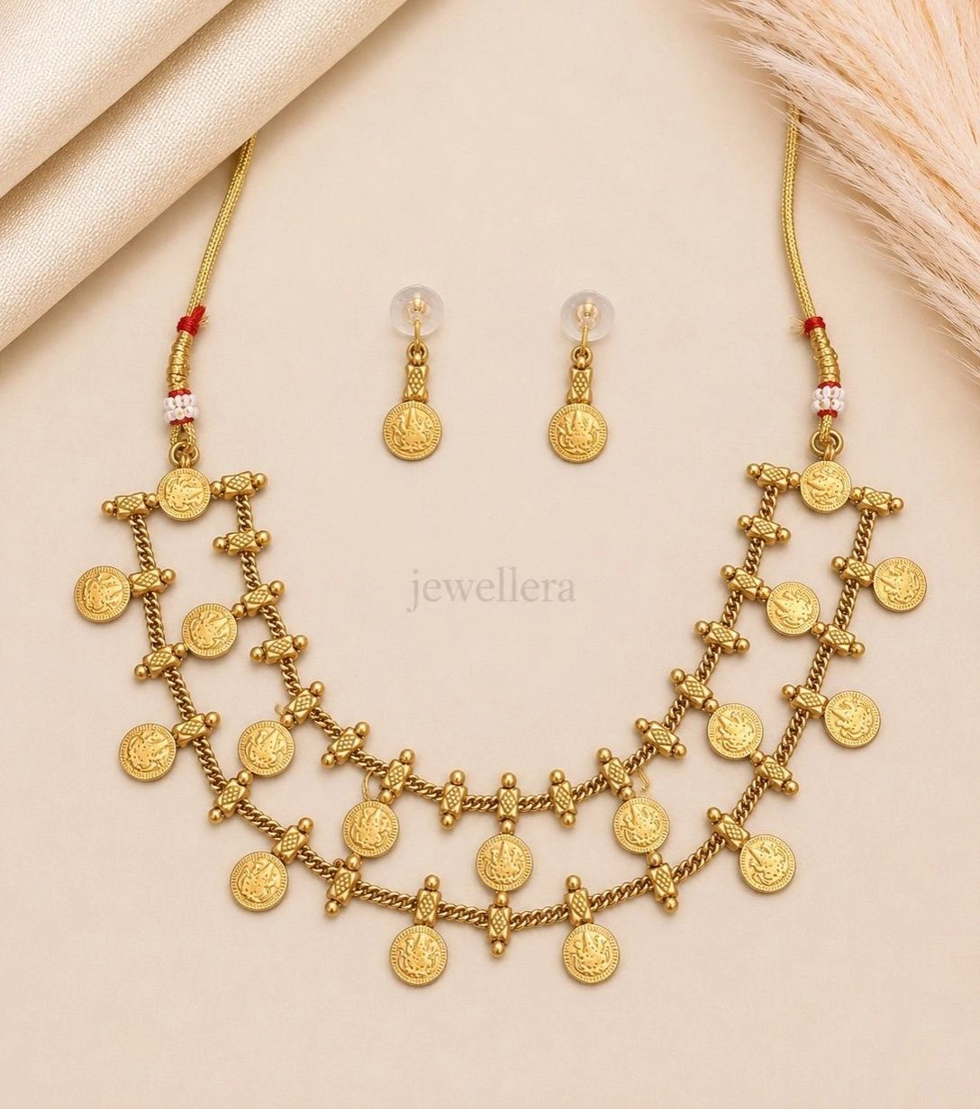 Double Layer Coin Neckpiece