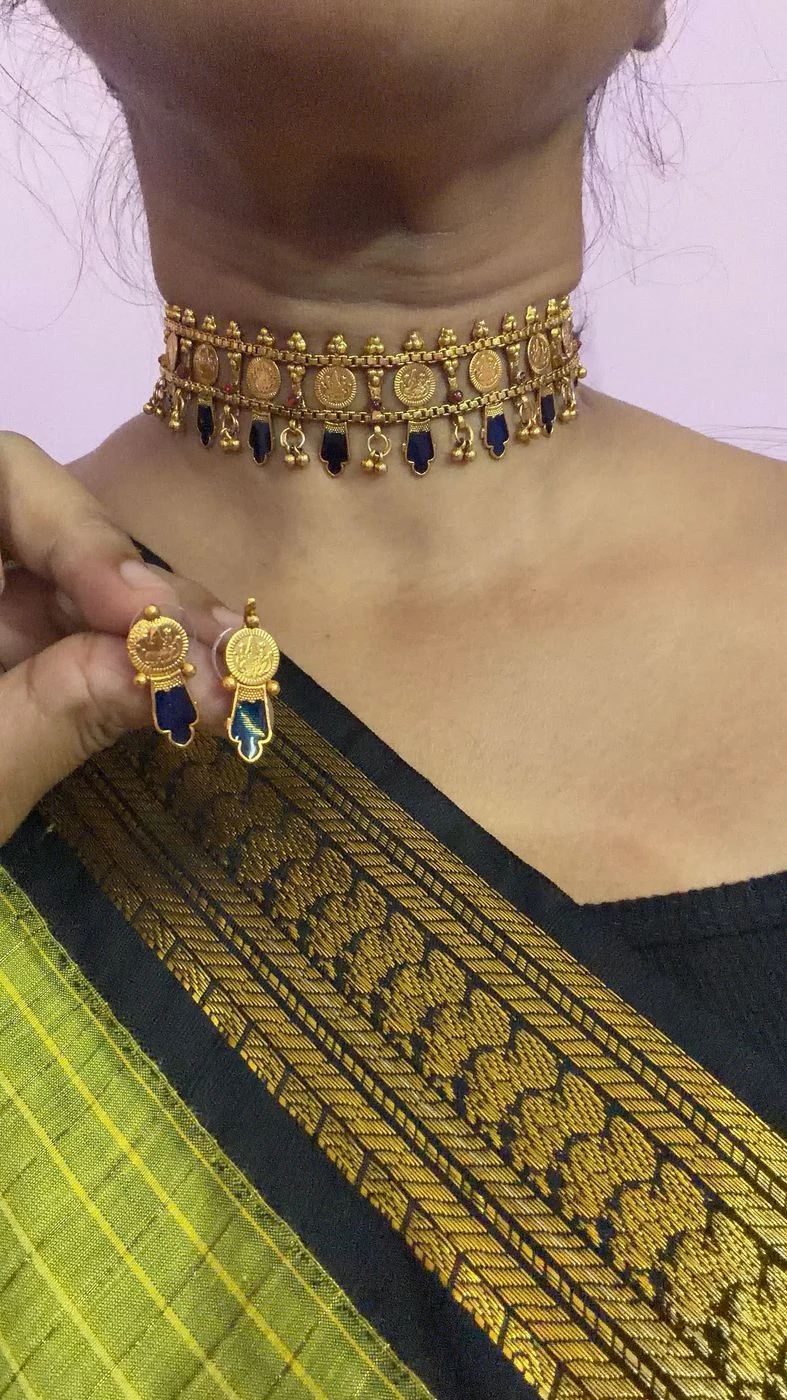 Blue Coin Choker