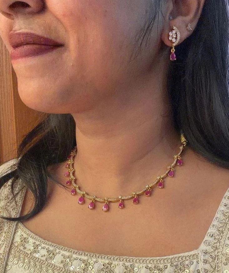 Premium Ruby Stone Neckpiece
