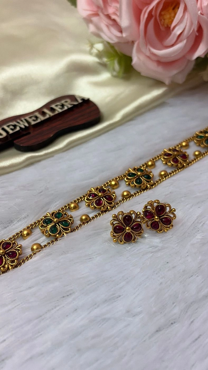 Multi Floral Choker 2
