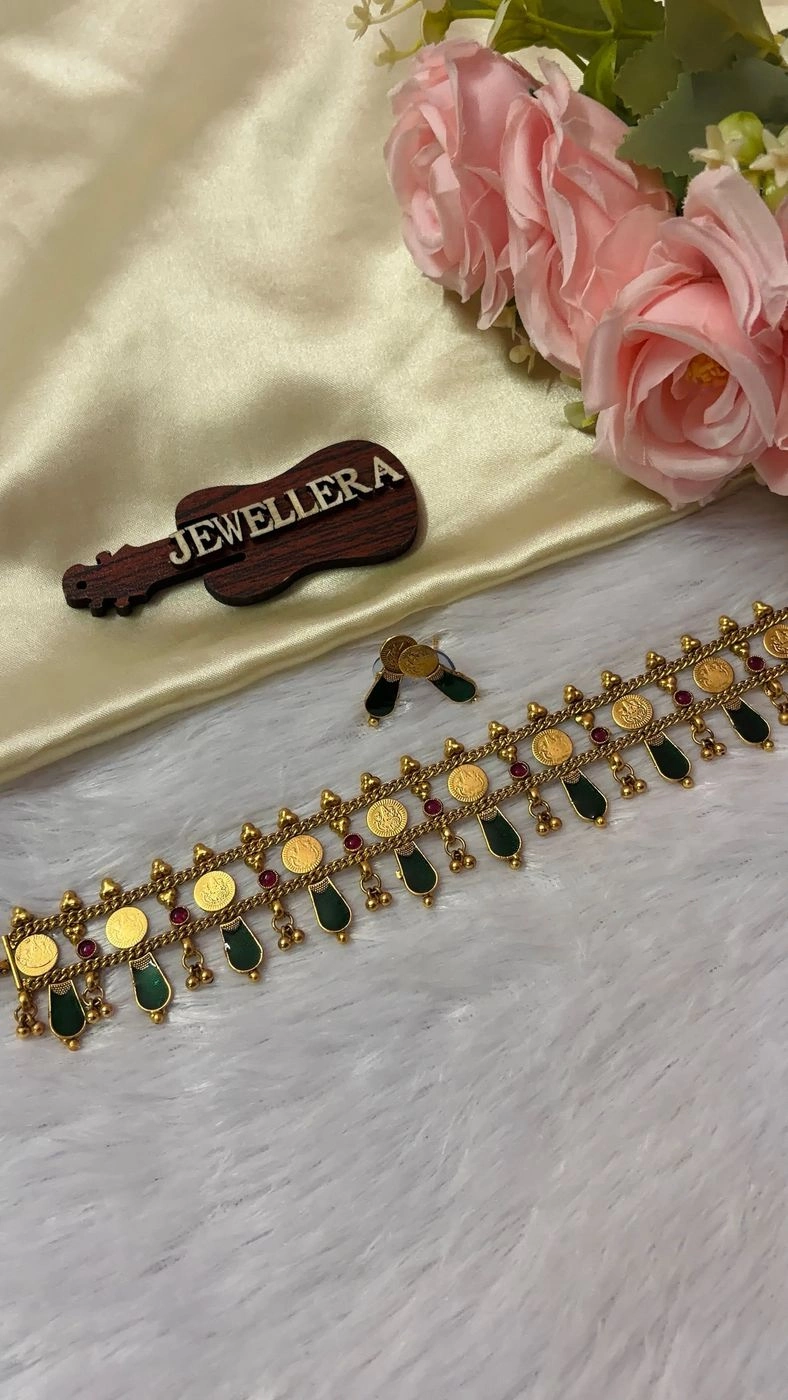 Double Layer Coin & Palakka Choker 1