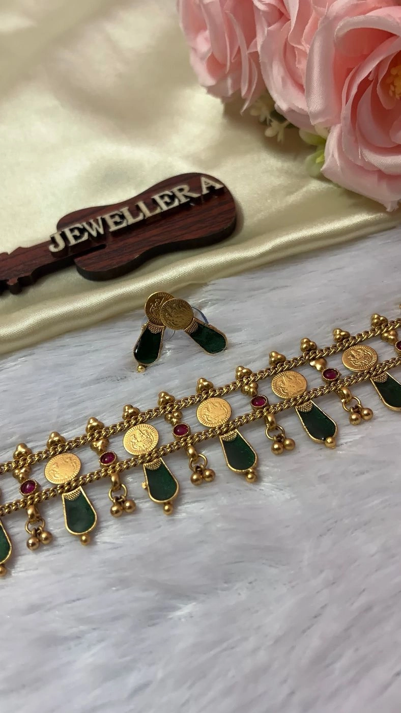 Double Layer Coin & Palakka Choker 2