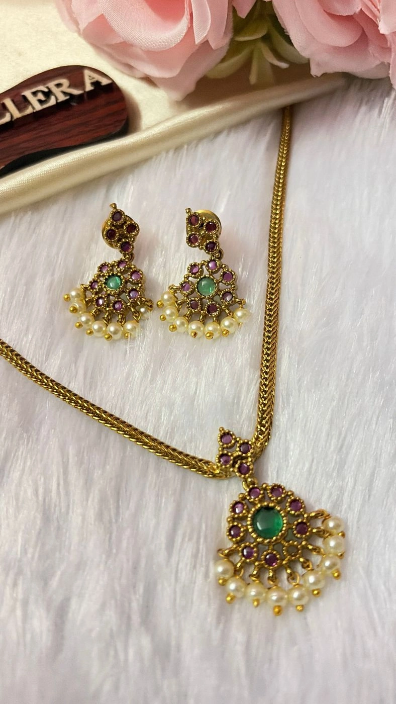 Ruby Stone Pendant Attigai 2