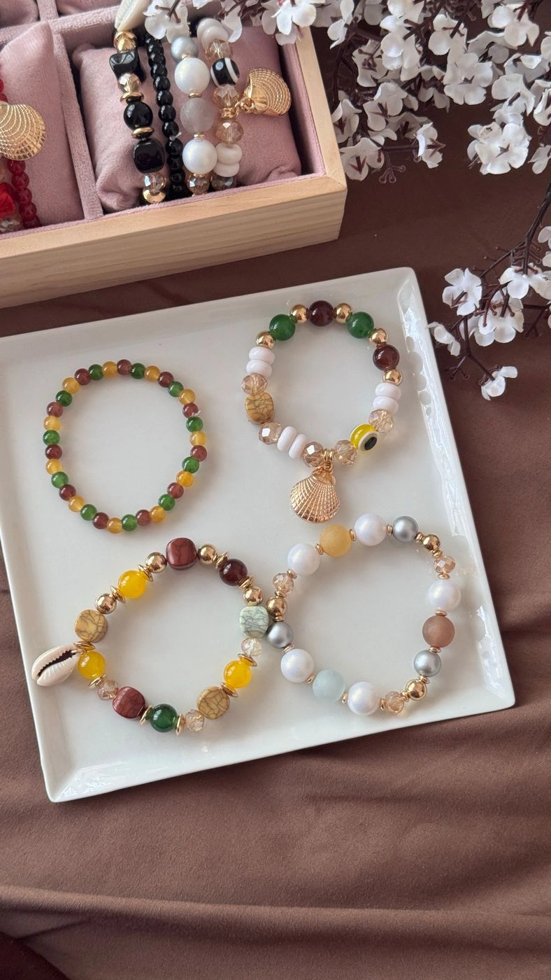 Beaded braclet (set of 4) 6