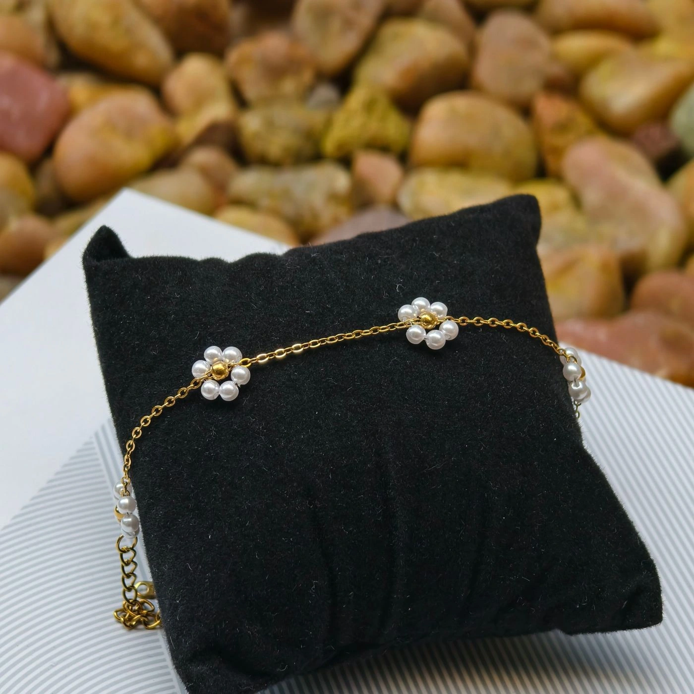 Sunflower pearl bracelet 2
