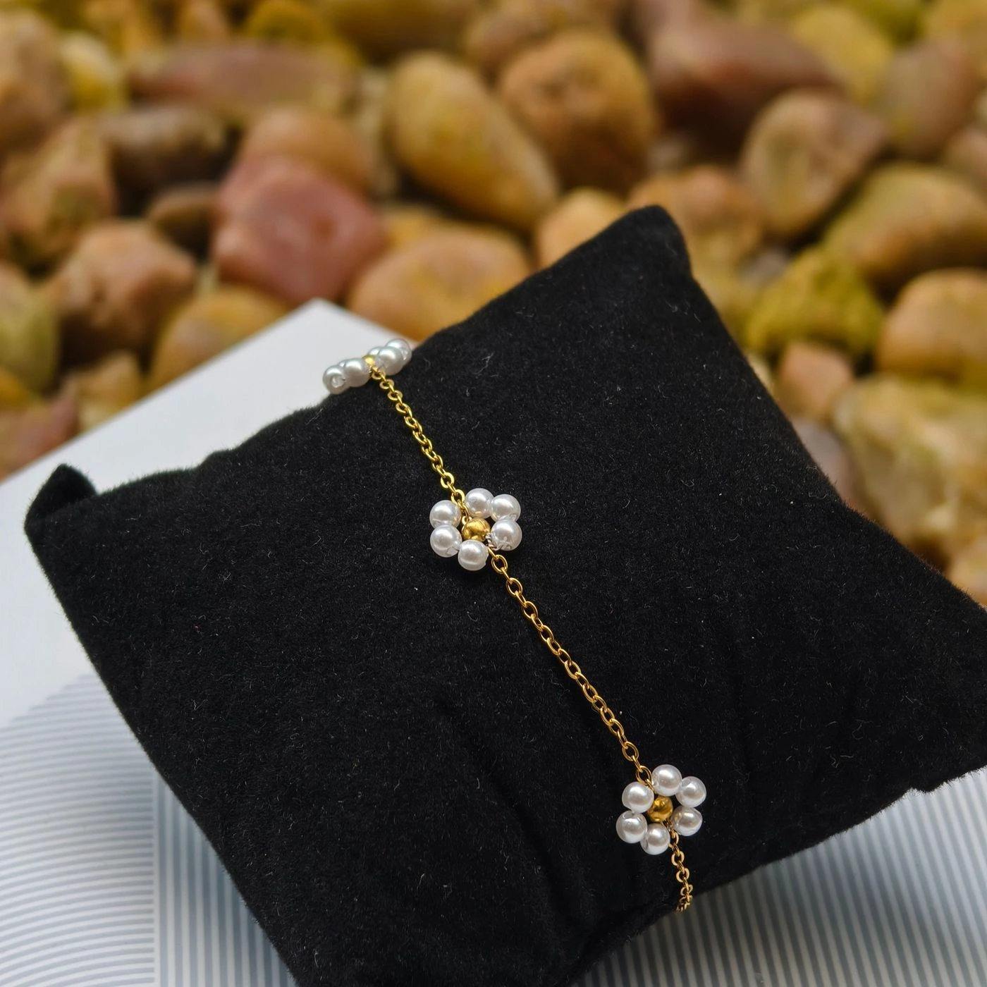 Sunflower pearl bracelet 1