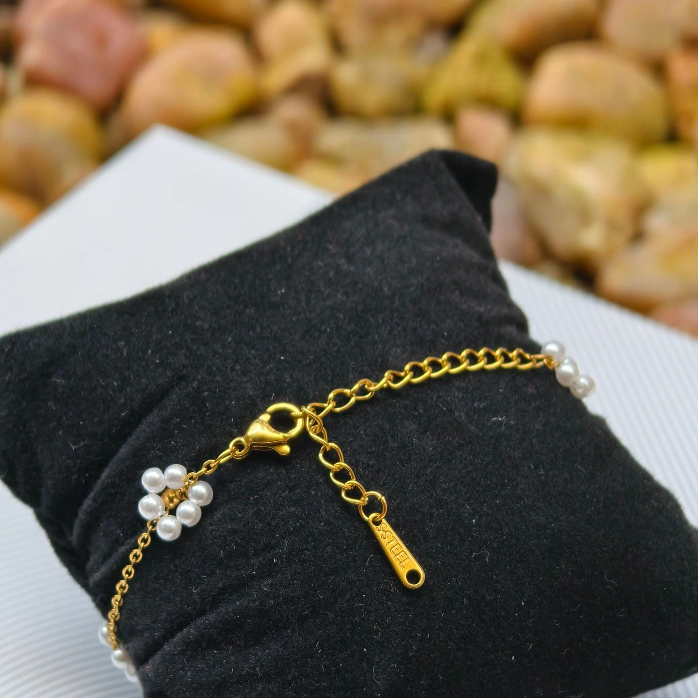 Sunflower pearl bracelet 3