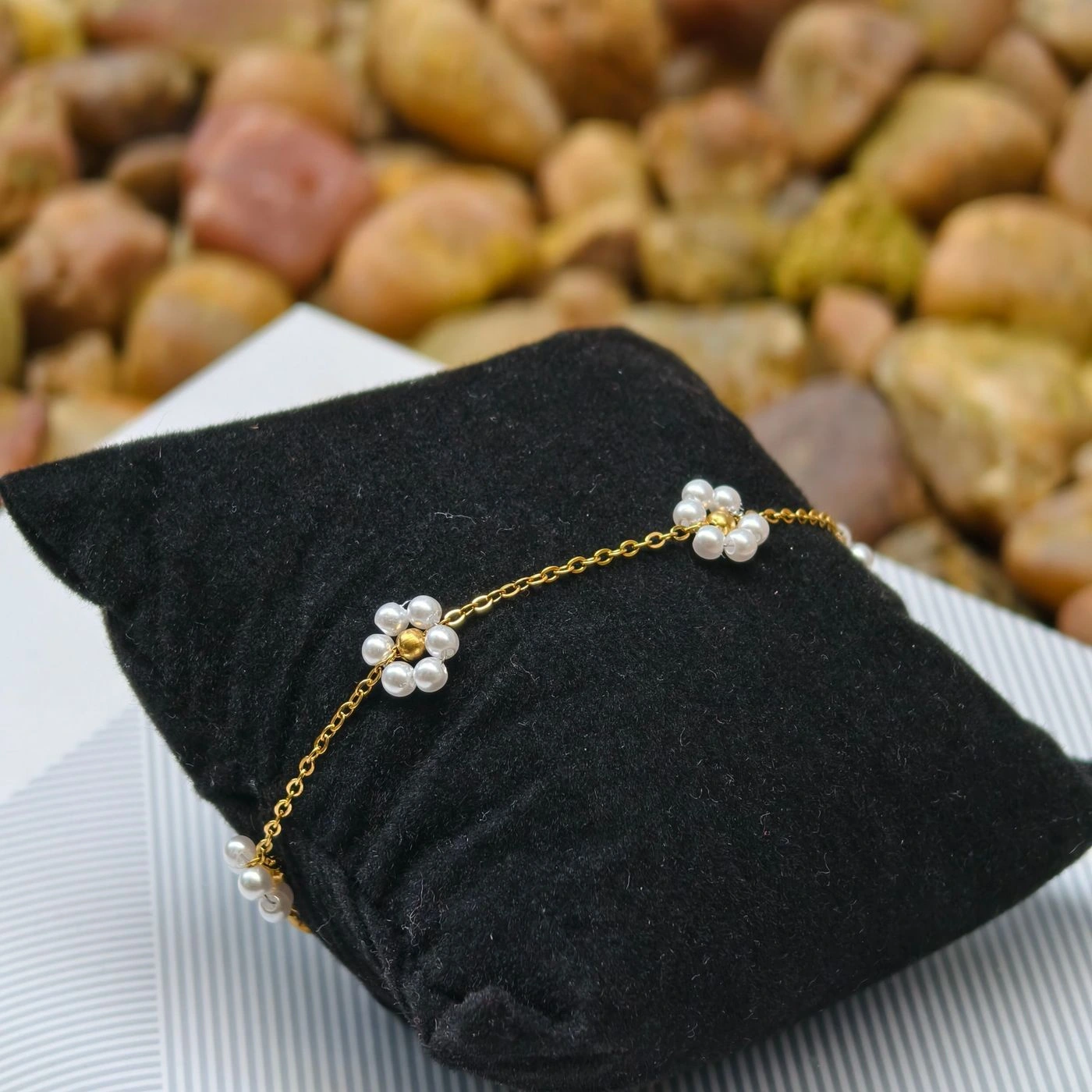 Sunflower pearl bracelet 4