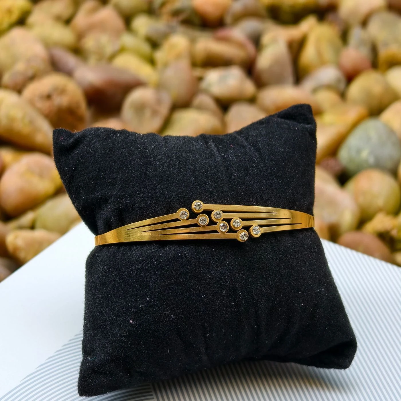 Crystal Line Bangle 3