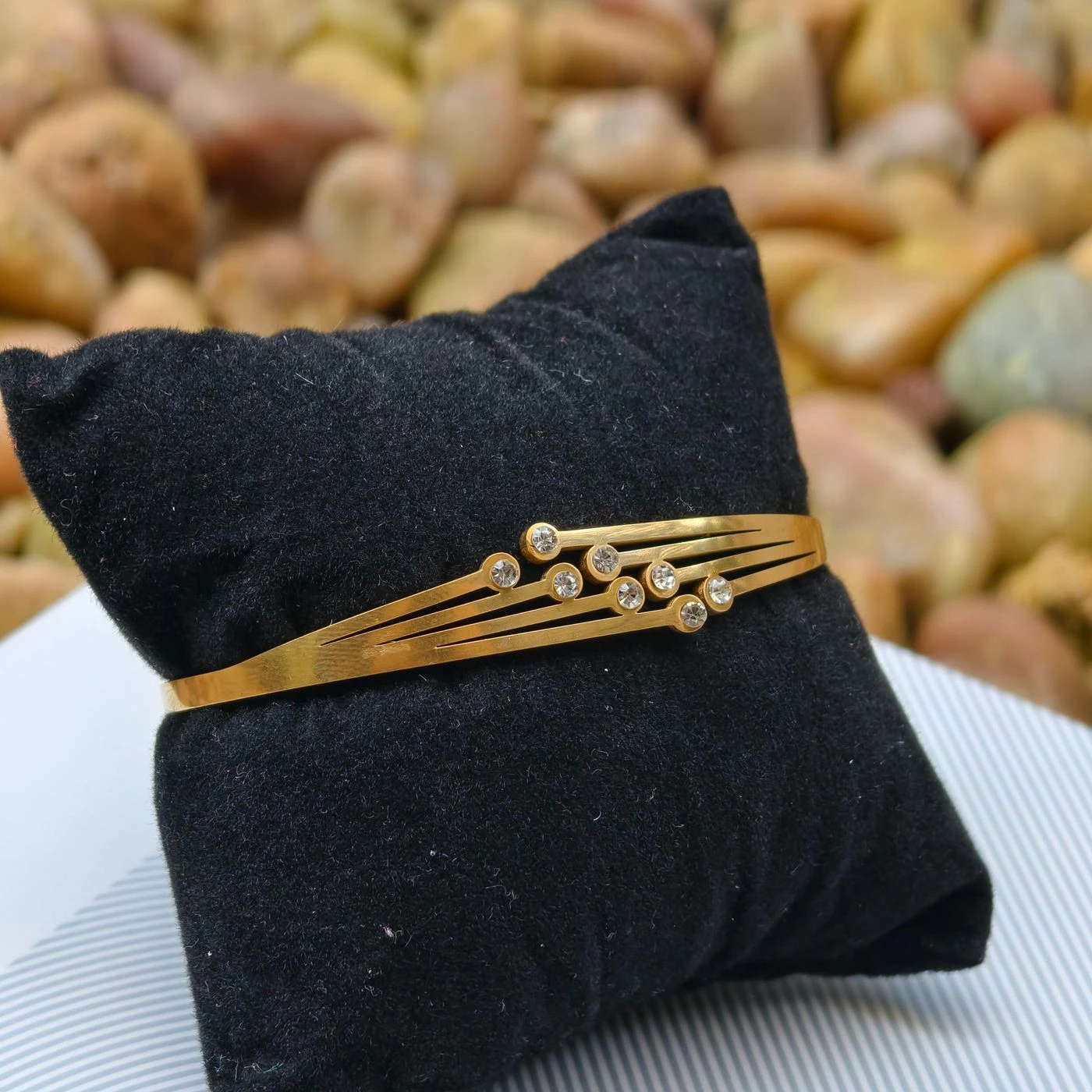 Crystal Line Bangle 1
