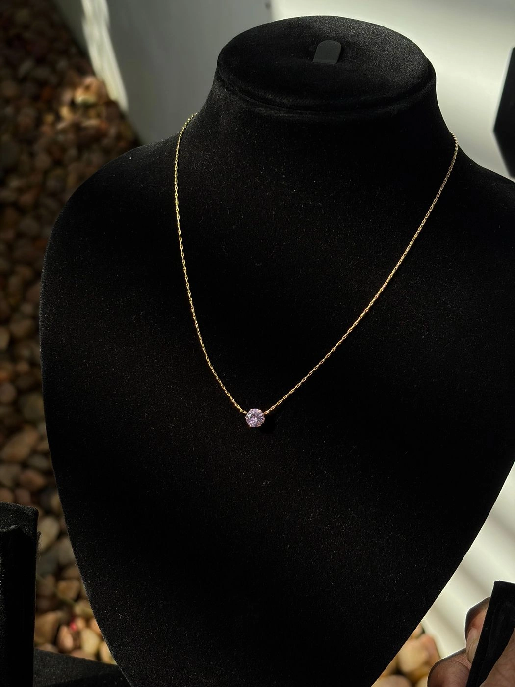 Purple stone Necklace 2
