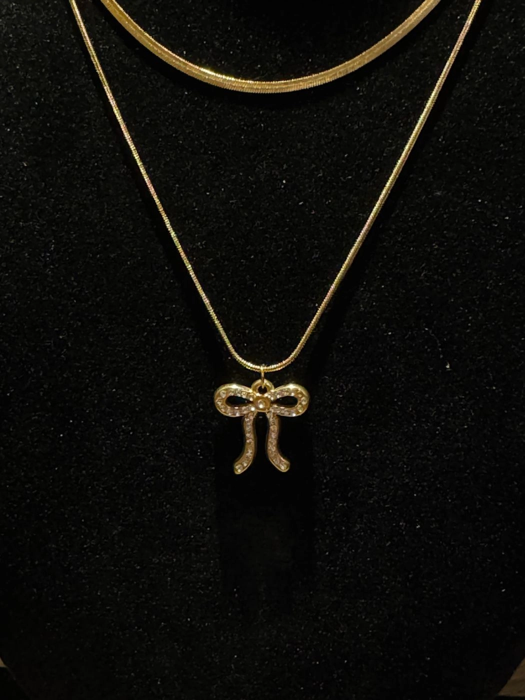 Layered Ribbon Necklace 1