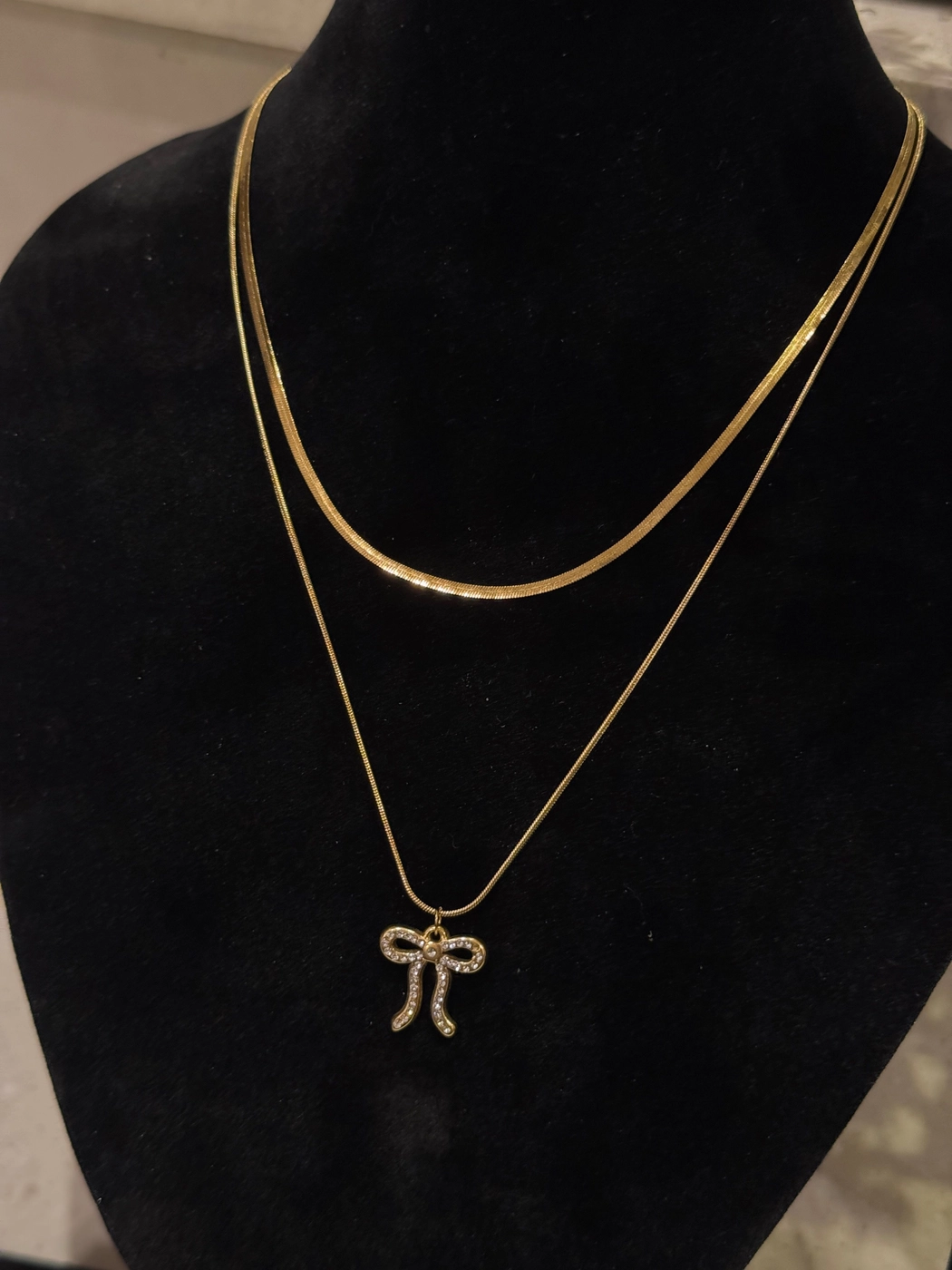 Layered Ribbon Necklace 2