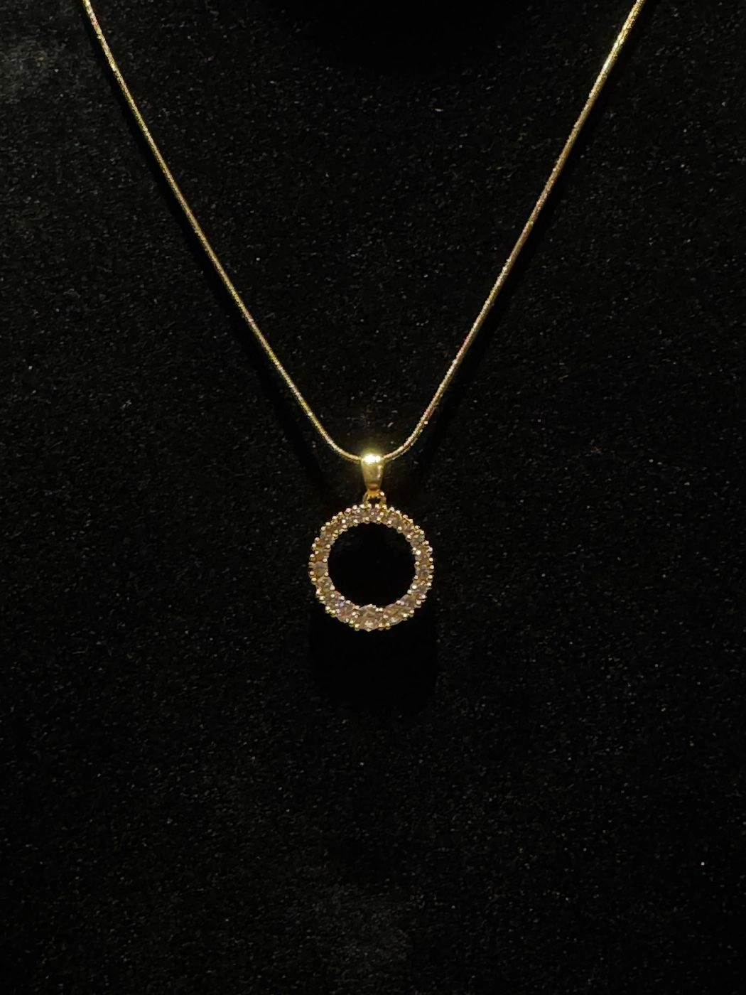 Dimond Hoop Necklace 2