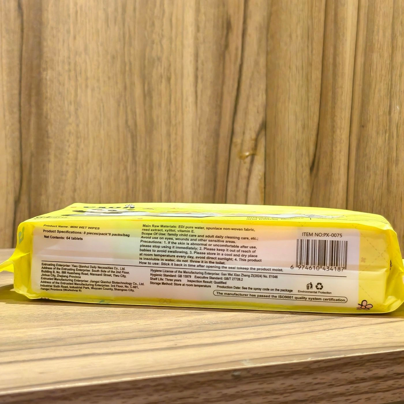 Cute Mini Wet Wipes (pack of 8) 3