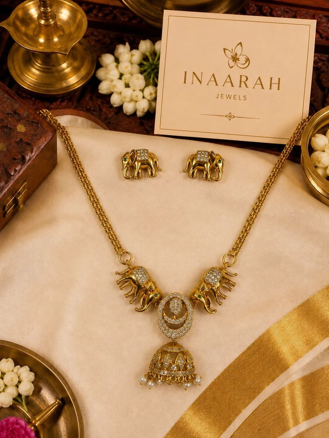 Elephant Charm Traditional Necklace 2
