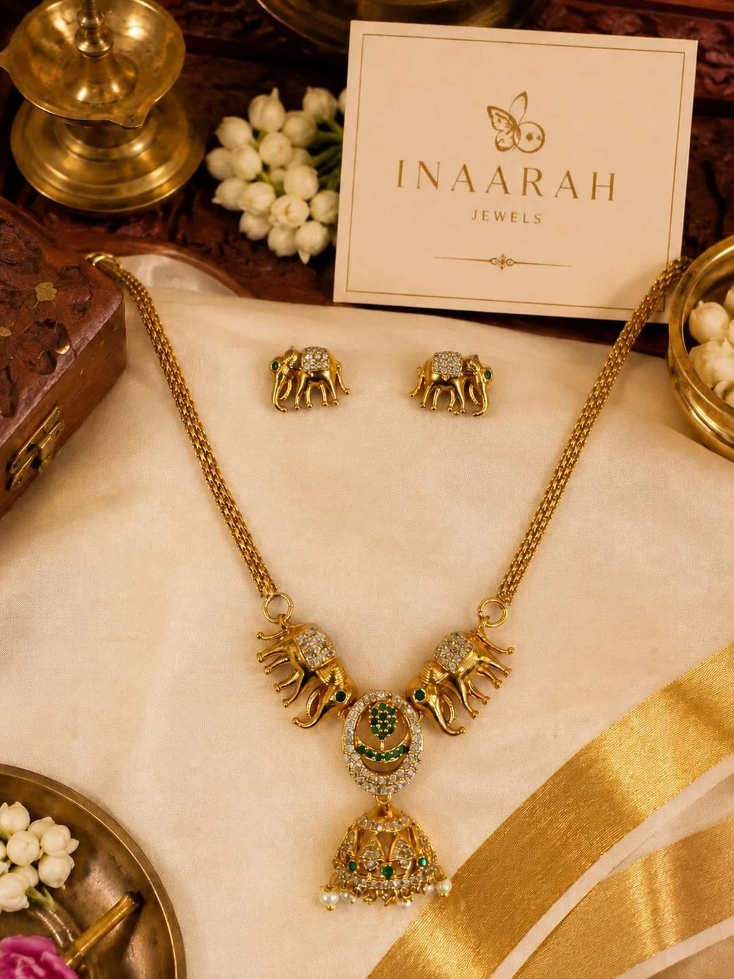Elephant Charm Traditional Necklace 3