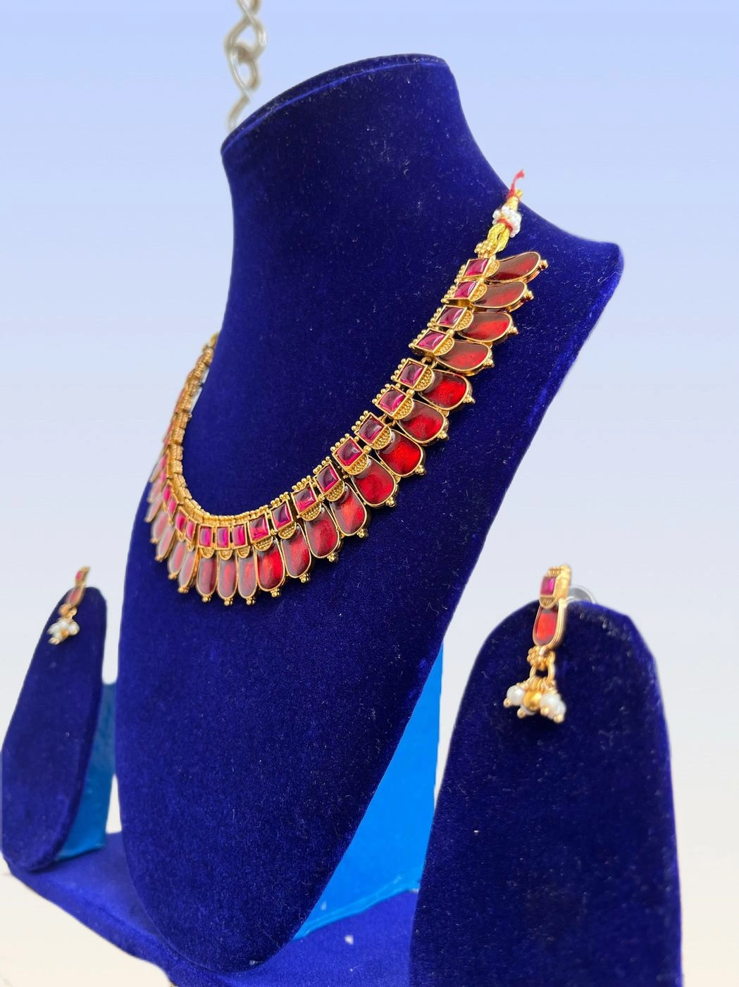 Red Palakka Choker Set 2