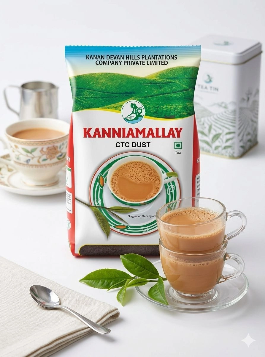 Kanniamallay Premium CTC Dust Tea Powder – Estate Fresh Munnar Tea (500g)
