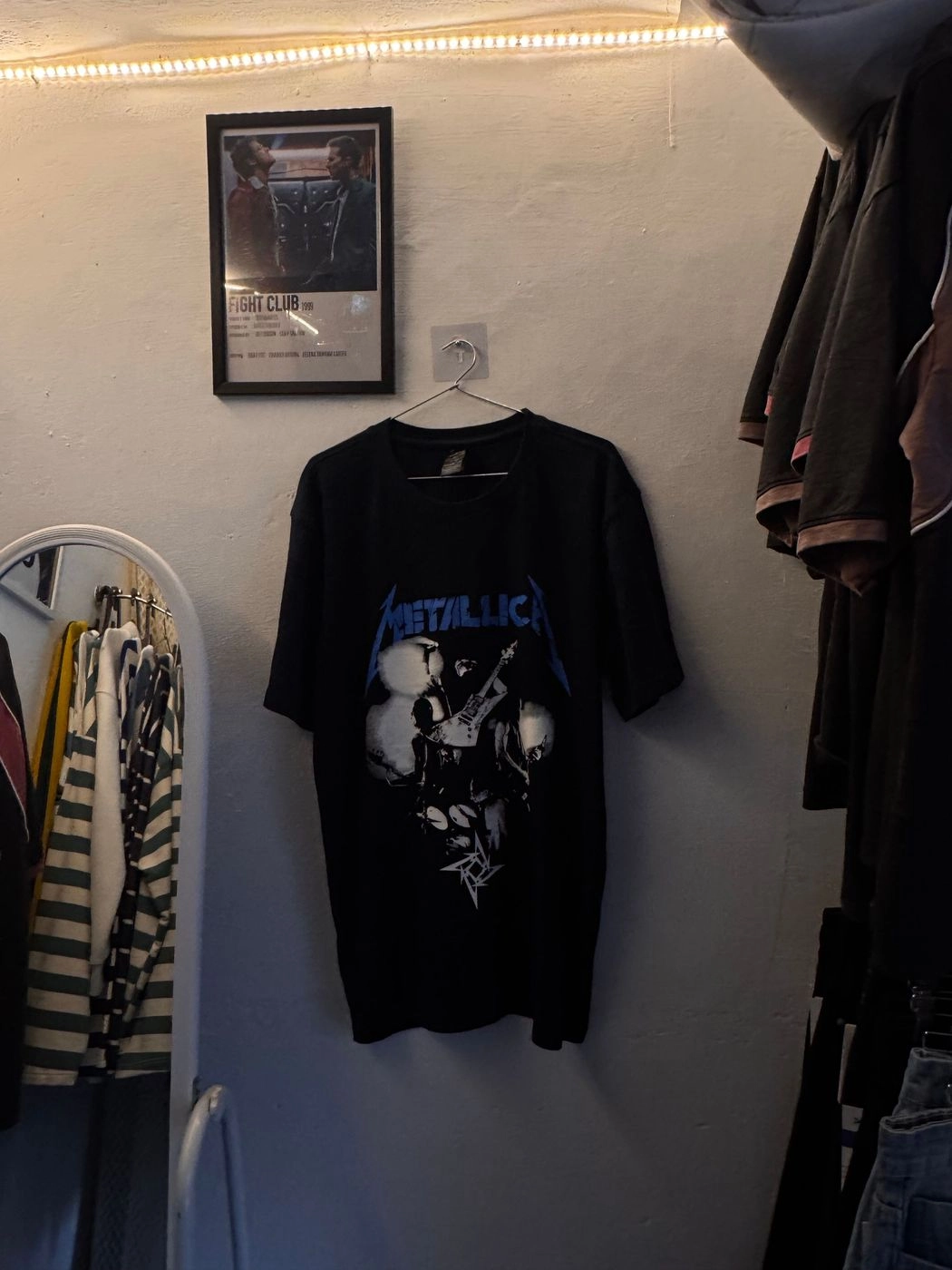 Mettalica blue(L,XL)-vintage tee