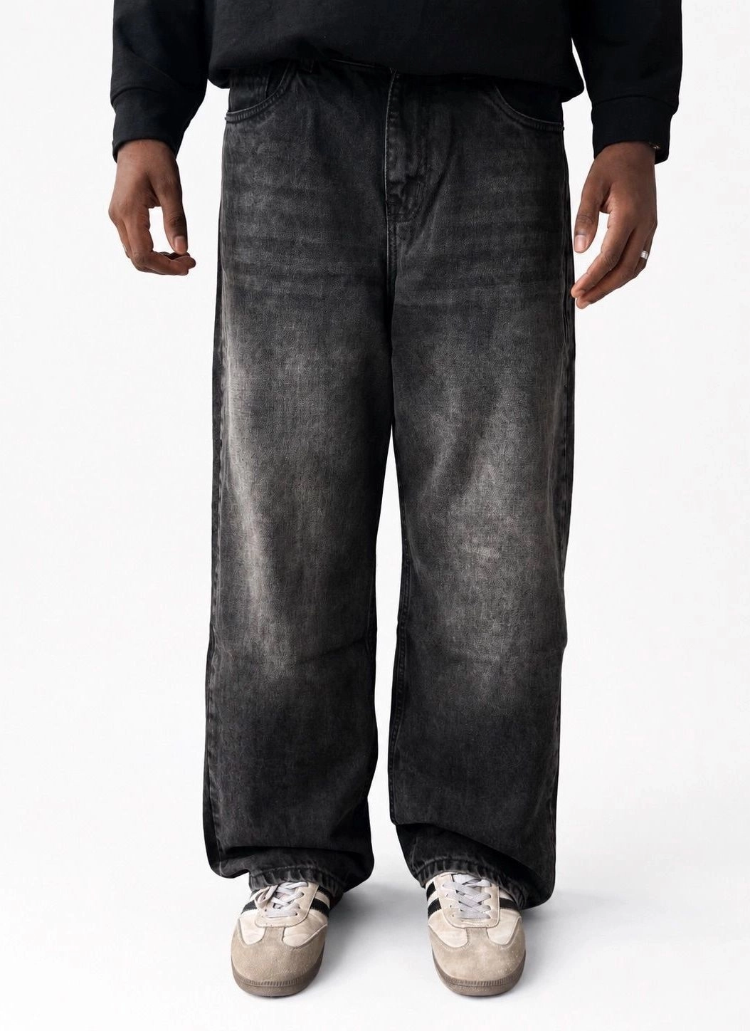 Black faded jean