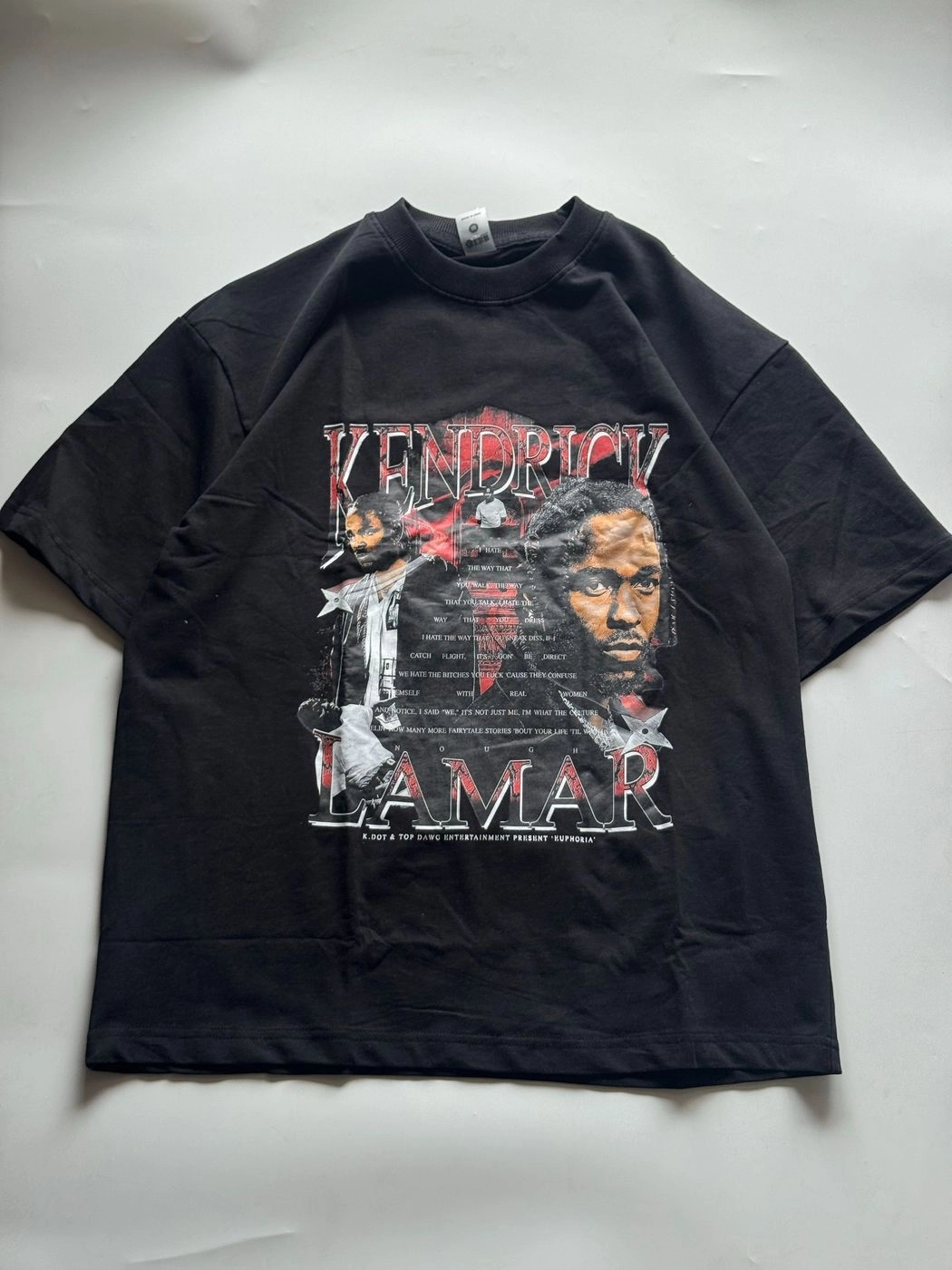 Acid wash Half sleeve Tee
