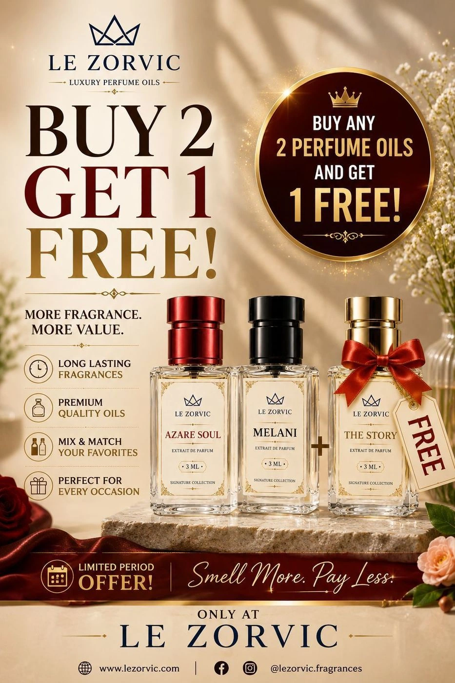 BUY TWO GET ONE