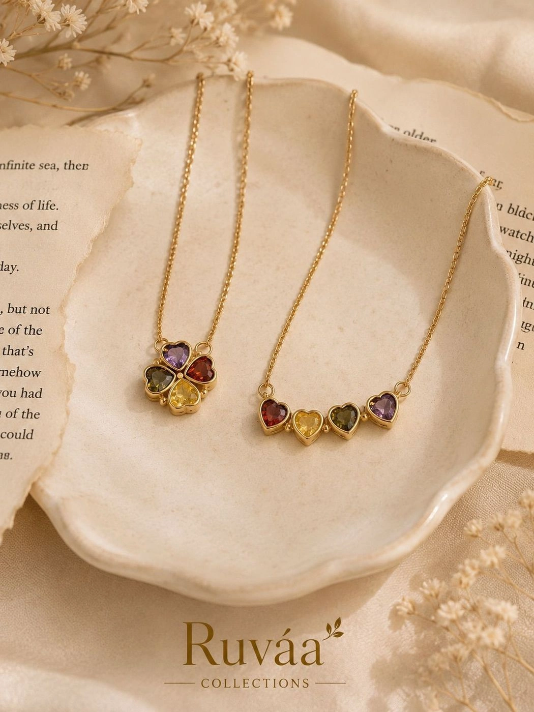 Dual-Style Multi-Heart Pendant