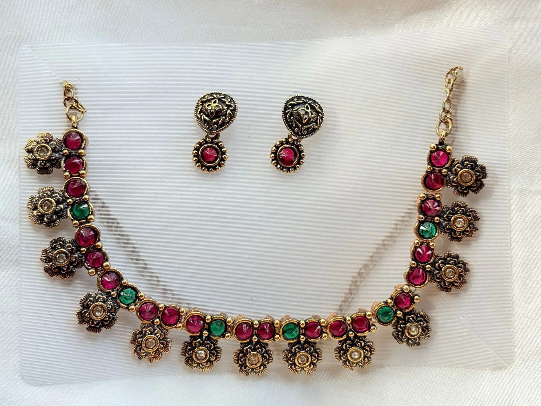 Gulnaar bloom necklace set 3