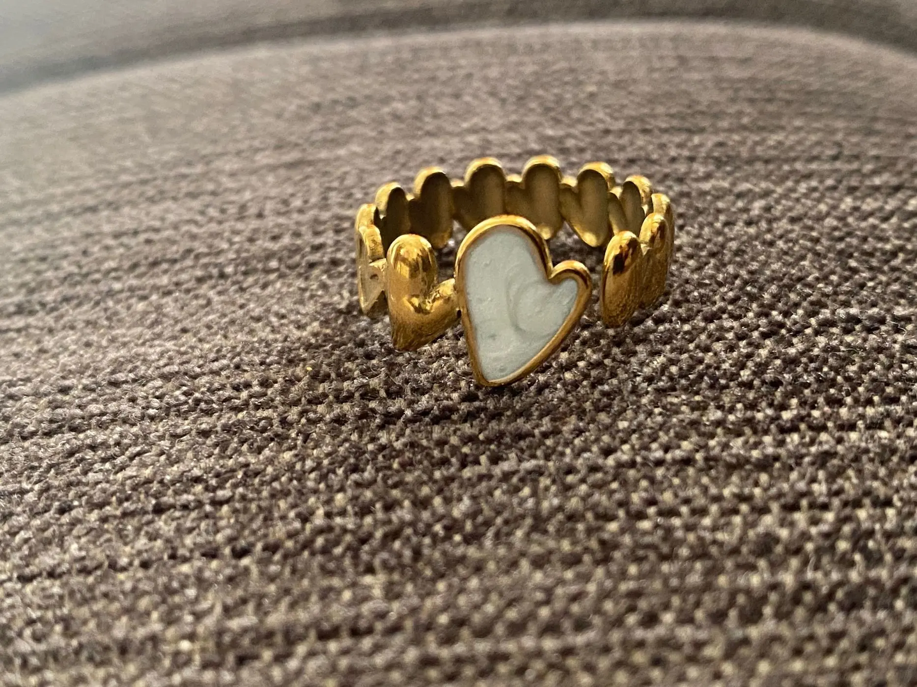 Free size adjustable Heart shape ring 2