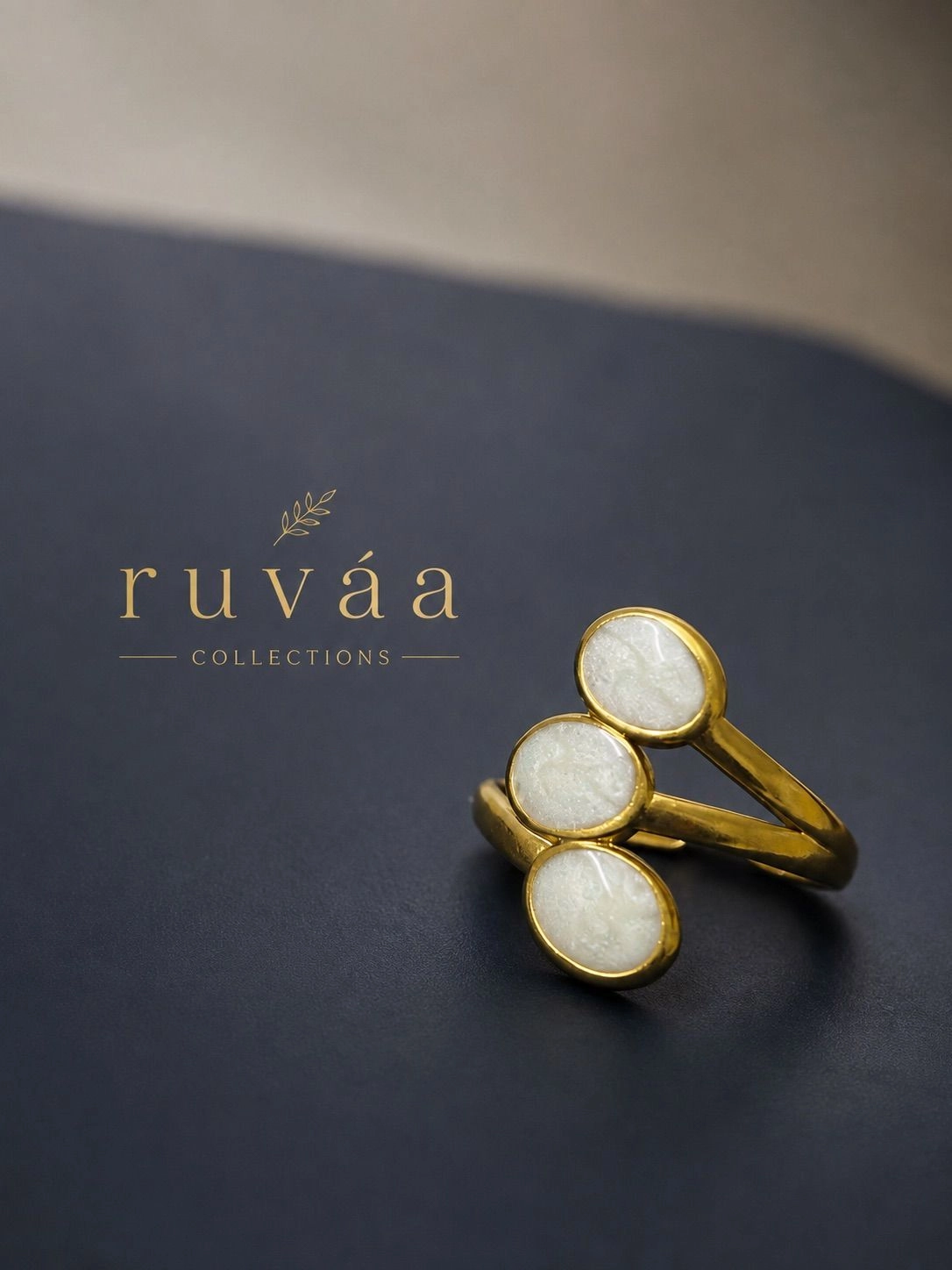 Ivory trio ring