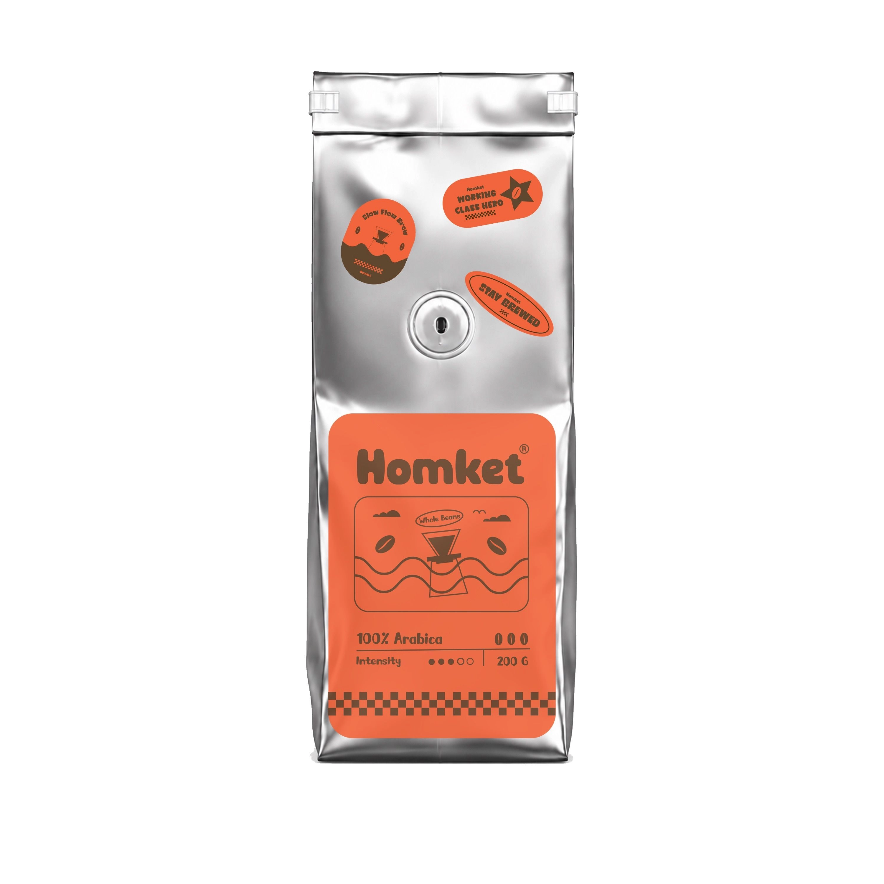 100% Medium Arabica whole bean