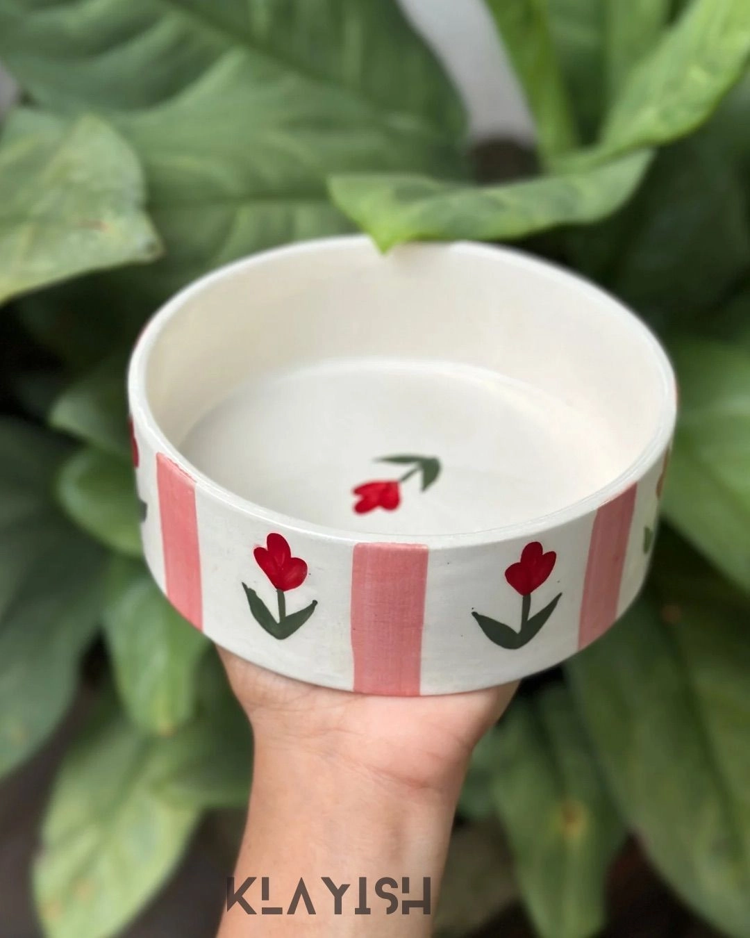 Tulip stripe bowl