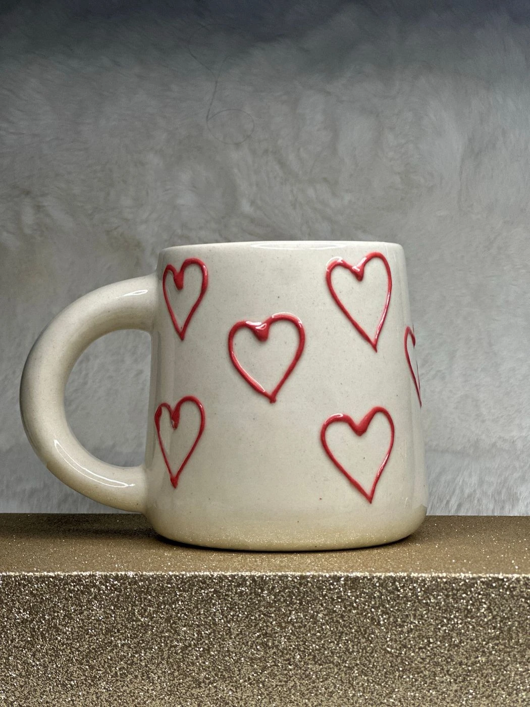 Scarlet heart mug