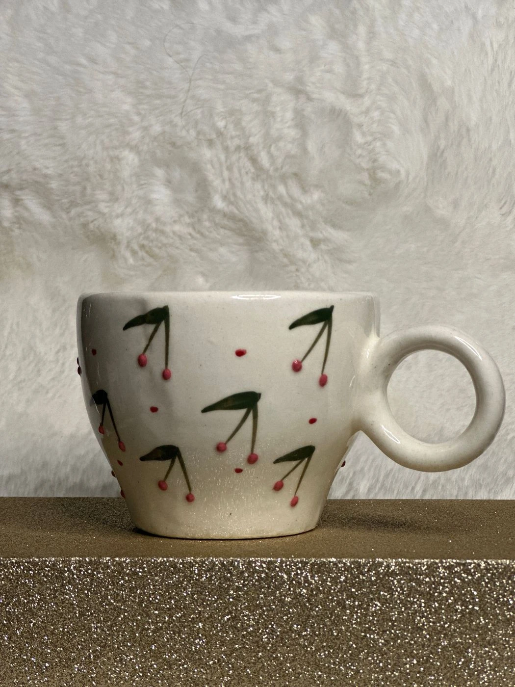 Cherry charm mug