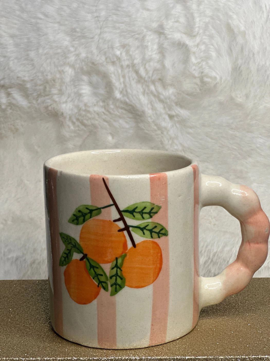 Peach blossom mug