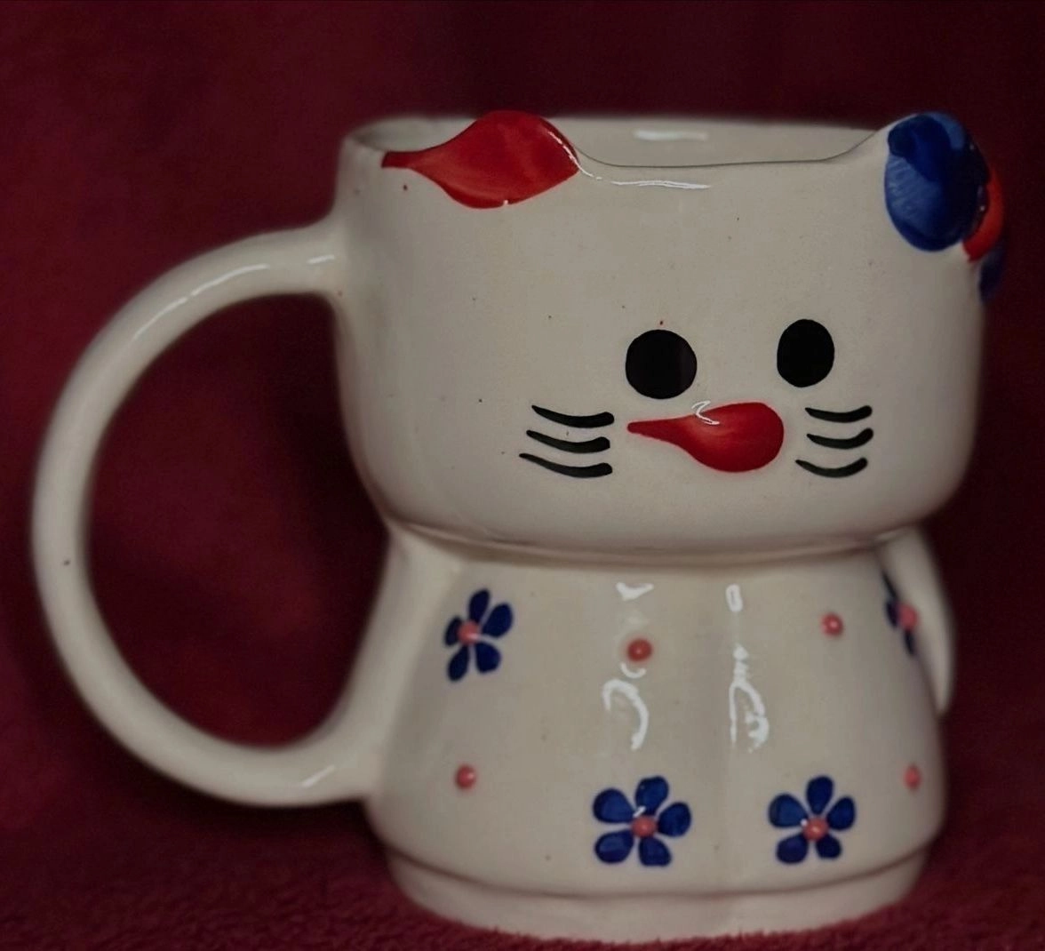Kitty flower mug 2