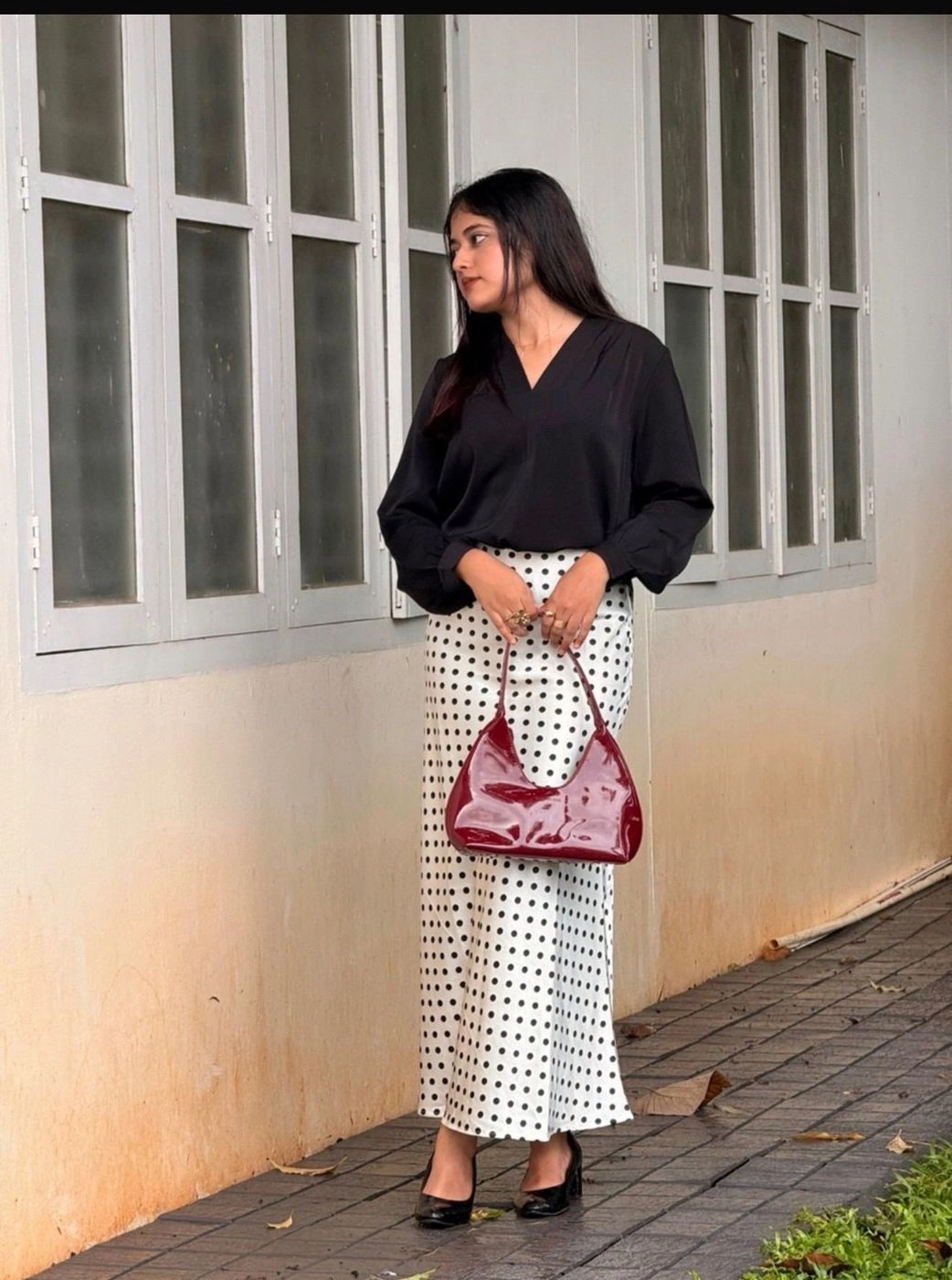 Polka Elegance Co-ord Set