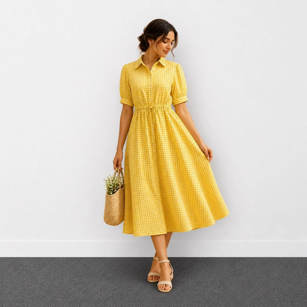 The Primrose Check Dress🌼 1